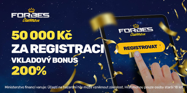 Bonus ke vkladu až 50 000 Kč casina Forbes