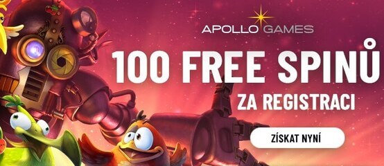 Apollo casino – Získej 100 free spinů za registraci.