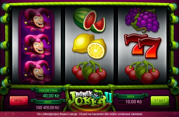 Online automat Bonus Joker II - Expadující Wild symbol Bonus Joker