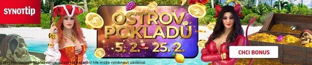 Ostrov pokladů v SYNOT TIP casinu nabídne 21 tajemných bonusů