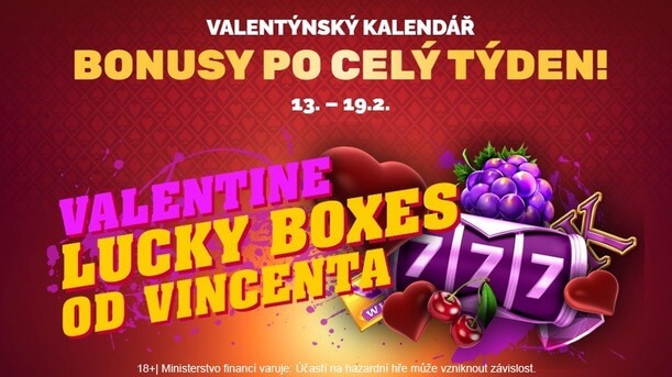 Otevřete si valentýnský kalendář v LuckyBet casinu.