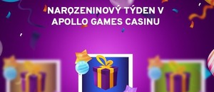 Zapojte se do narozeninového týdne plného free spinů v Apollo Games casinu.