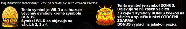 Wild a bonus symbol na online slotu Phoenix Forge