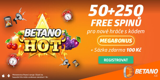 Betano registrační kód MEGABONUS