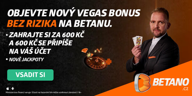 Získej Betano 100% bonus ke vkladu až 600 Kč nyní.