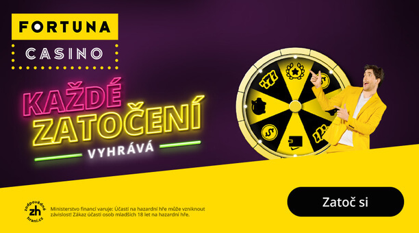 Zatočte si Kolem štěstí v online casinu Fortuna.