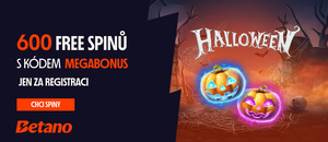 Získejte extra halloweenský bonus s promo kódem MEGABONUS.