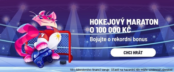 Zapoj se do hokejového maratonu o 100 000 Kč v Apollo Games casinu.