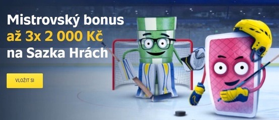 Získejte Mistrovský bonus u Sazka Her. Získejte Mistrovský bonus u Sazka Her.