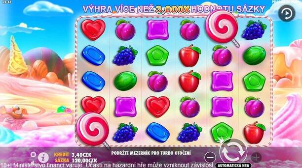 Online slot Sweet Bonanza od výrobce Pragmatic Play s bonusem zdarma
