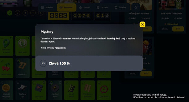 Políčko Mystery skrývá malou pomoc při plnění misí. Políčko Mystery skrývá malou pomoc při plnění misí.