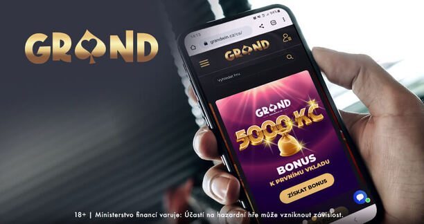 Získejte vstupní bonus v online casinu Grandwin.