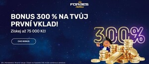 Navýšení bonusu u Forbes casina! Nyní dosahuje až 75.000 Kč