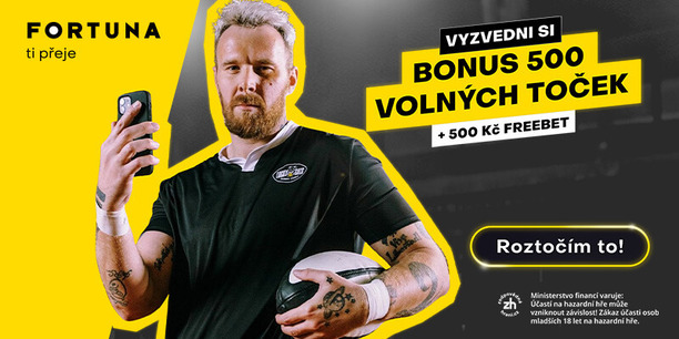 Získejte vstupní bonus v online casinu Fortuna.