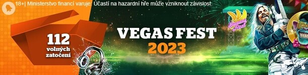 Vegas Fest 2023 nabízí 112 free spinů