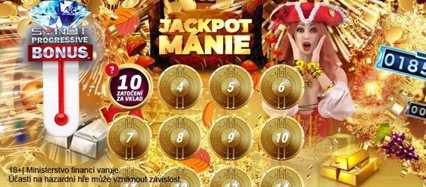 Jackpot Mánie a bonusový kalendář u SYNOT TIPu