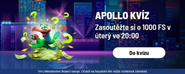 Zabojujte o 1000 free spinů v Apollo Games casinu.