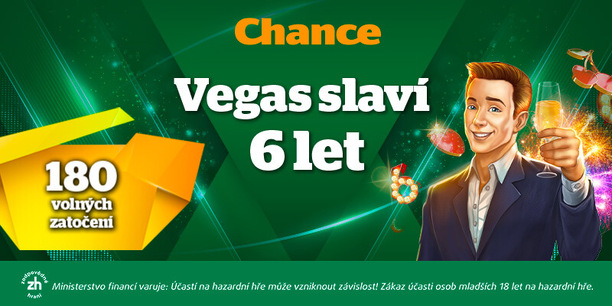 Oslavte v Chance Vegas 6. narozeniny a získejte free spiny.