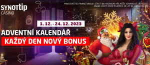 SYNOT TIP adventní kalendář: vyzvedněte si 24 vánočních bonusů