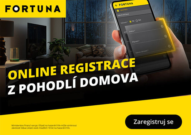 Fortuna registrace z pohodlí domova