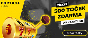 Fortuna promo akce a bonus 500 volných zatočení