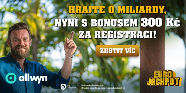 Vsaďte si Eurojackpot online a získejte bonus 300 Kč.