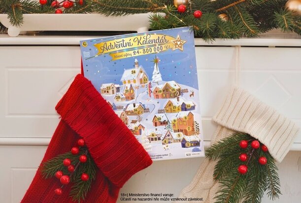 Adventní kalendář od Sazky 2025 - setřete si jej také online