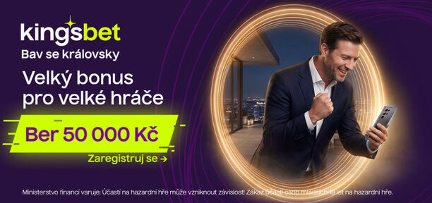 Kingsbet bonus až 50&nbsp;000&nbsp;Kč