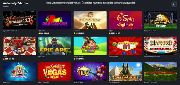 Betano automaty zdarma v demo režimu