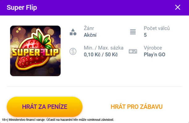 Super Flip je hra za haléře