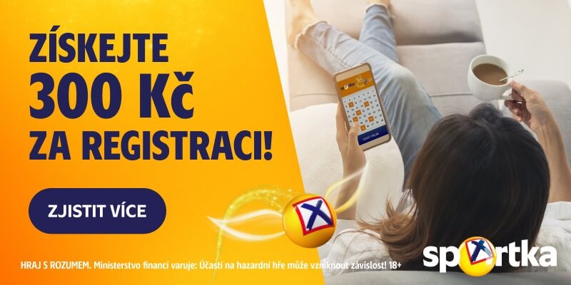 Založte si konto u Sazky a získejte bonus 300 Kč.